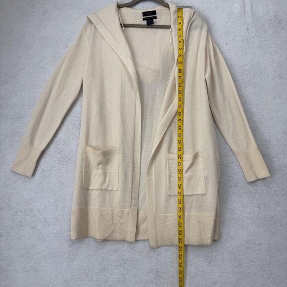 Rachel Rachel Roy Sweater Womens Medium Hooded Cardigan Merino Wool Pockets - Picture 2 of 10